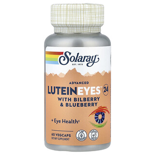 Solaray, Advanced Lutein Eyes 24 cu Afine și Afine, 60 capsule vegetale