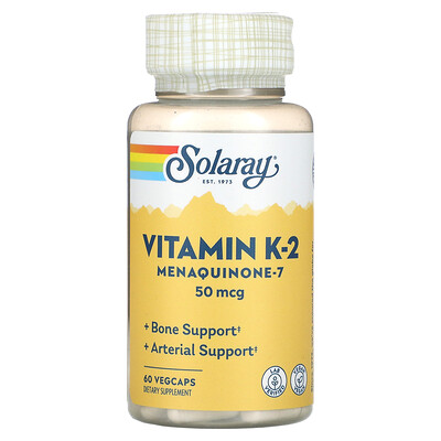 

Solaray Vitamin K-2 Menaquinone-7 50 mcg 60 VegCaps
