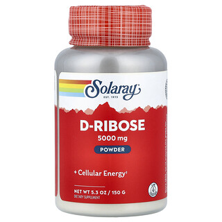 Solaray, D-リボースパウダー、150g（5.3オンス）