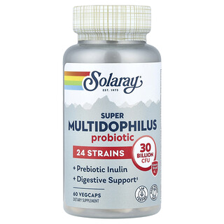 Solaray, Super Multidophilus, пробиотик, 60 растительных капсул