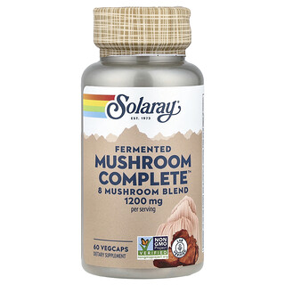 Solaray, Fermented Mushroom Complete™, fermentierte Pilze, 60 pflanzliche Kapseln