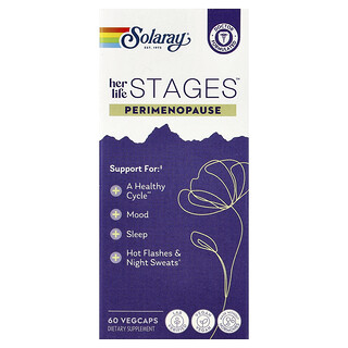 Solaray, Her Life Stages，Perimenopuase，60 粒素食胶囊