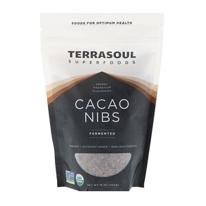 Отзывы о Terrasoul Superfoods, Cacao Nibs, Fermented, 16 oz (454 g)