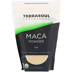 Отзывы о Terrasoul Superfoods, Maca Powder, Raw, 16 oz (454 g)