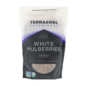 Отзывы о Terrasoul Superfoods, White Mulberries, Sun-Dried, 16 oz (454 g)