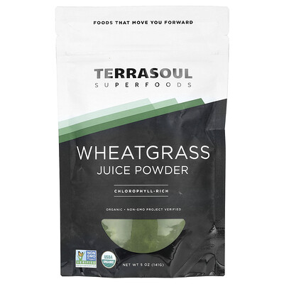 Terrasoul Superfoods  Wheat Grass Juice Powder  5 oz (141 g)