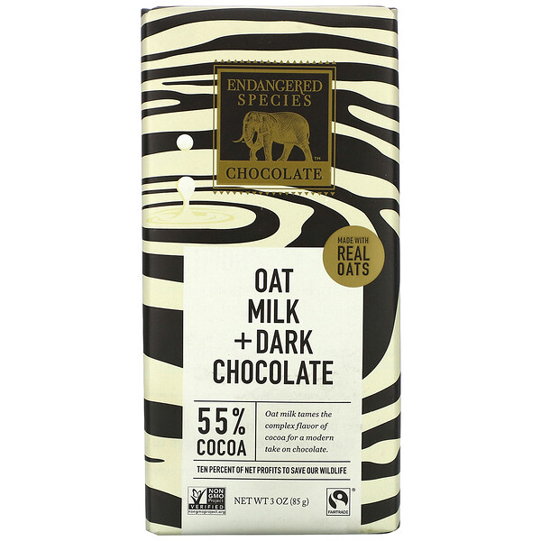 Oat Milk + Dark Chocolate, 55% Cocoa, 3 oz (85 g)