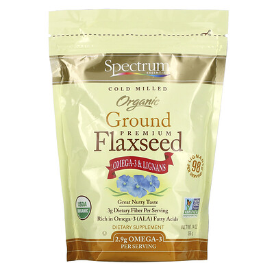 Spectrum Essentials Organic Ground Premium Flaxseed 14 oz (396 g)