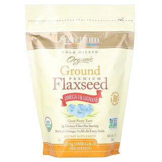 Spectrum Essentials, Organic Ground Premium Flaxseed, 14 oz (396 g)