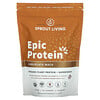 Sprout Living(スプラウトリビング), Epic Protein（エピックプロテイン）、オーガニック植物性タンパク質＋スーパーフード、チョコレートマカ、455g（1ポンド）