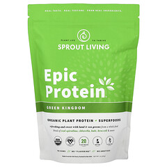 Epic Protein®, органічний рослинний білок і суперфуди, Green Kingdom, 456 г (1 фунт)