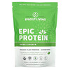 Sprout Living, Epic Protein, Organic Plant Protein + Superfoods, Green Kingdom, 1 lb (455 g)