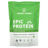 سبراوت ليفينغ, Epic Protein, Organic Plant Protein + Superfoods, Green Kingdom, 1 lb (455 g)