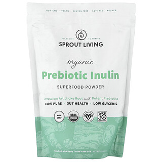Sprout Living, Biologische prebiotische inuline, superfoodpoeder, 1 lb (454 g)