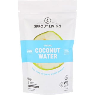 Sprout Living, مسحوق ماء جوز الهند العضوي، 8 أونصة (225 غرام)