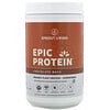 Sprout Living, Epic Protein, חלבון צמחי אורגני ומזונות-על, שוקולד מאקה, 910 גרם (2 ליבראות)