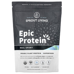 Epic Protein, органічний рослинний протеїн і суперфуди, Real Sport, 456 г (1 фунт)