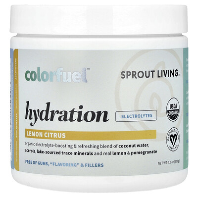 Sprout Living  Colorfuel™ Hydration  Lemon Citrus  7 oz (200 g)