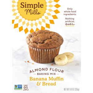 Simple Mills, Naturally Gluten-Free, Almond Flour Mix, Banana Muffin & Bread, 9 oz (255 g) отзывы