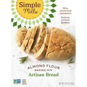 Отзывы о Simple Mills, Naturally Gluten-Free, Almond Flour Mix, Artisan Bread, 10.4 oz (294 g)