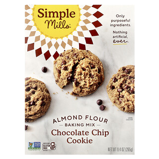 Simple Mills, Mélange à pâtisserie à la farine d'amande, Cookie aux pépites de chocolat, 265 g