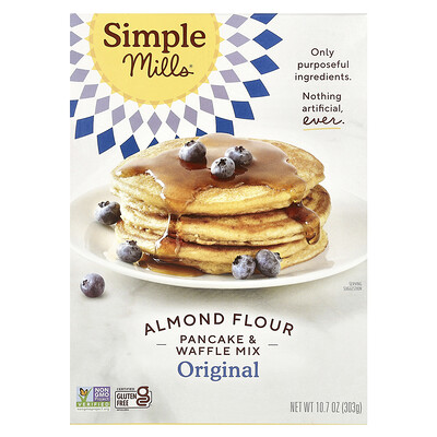 Simple Mills  Almond Flour Pancake & Waffle Mix  Original  10.7 oz (303 g)