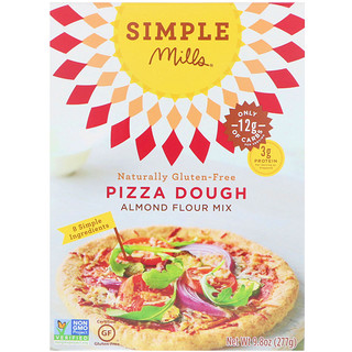 Simple Mills, Натуральная смесь миндальной муки без глютена, тесто для пиццы, 9,8 унции (277 г)