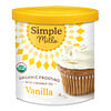 Simple Mills, Organic Frosting with Coconut Oil,  Vanilla, 10 oz (283 g)