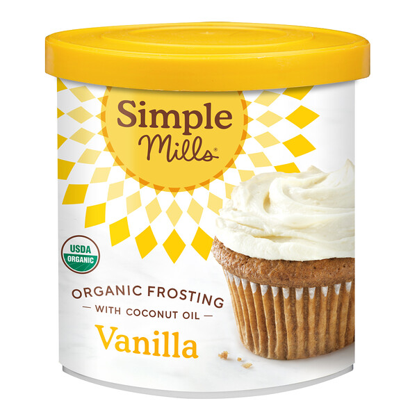 Simple Mills, Organic Frosting with Coconut Oil, Vanilla, 10 oz (283 g