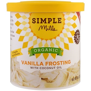 Simple Mills, Органический продукт, ванильный иней с кокосовым маслом, 10 унций (283 г)