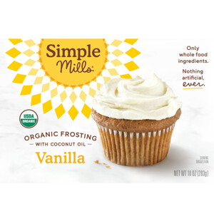 Simple Mills, Organic, Vanilla Frosting with Coconut Oil, 10 oz (283 g) отзывы покупателей