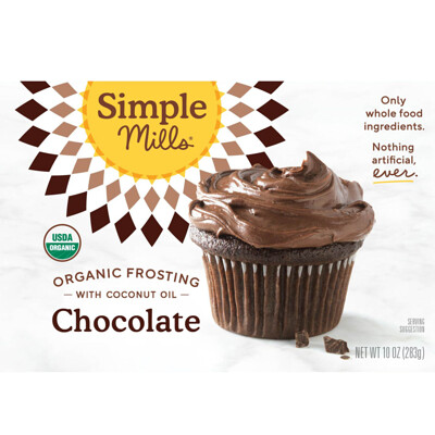 Simple Mills Органическая, шоколадная глазурь с кокосовым маслом, 10 уний (283 г)