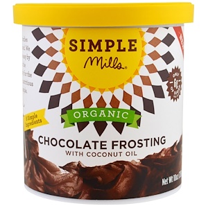 Simple Mills, Органическая, шоколадная глазурь с кокосовым маслом, 10 уний (283 г)