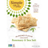Simple Mills, 天然グルテンフリー、アーモンド粉末クラッカー、ローズマリー&シーソルト、4.25オンス (120 g)