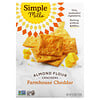 Simple Mills, Natürlich glutenfreie Mandelmehl-Cracker, Farmhaus-Cheddar, 4,25 oz (120 g)