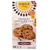 Simple Mills, 天然グルテンフリー、クランチークッキー、チョコレートチップ、5.5 oz (156 g)