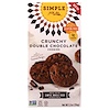 Simple Mills, 天然グルテンフリー、クランチークッキー、ダブルチョコレート、5.5オンス (156 g)