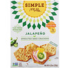 Simple Mills, Sprouted Seed Crackers, Jalapeno, 4.25 oz (120 g)