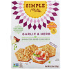 Simple Mills, Sprouted Seed Crackers, Garlic & Herb, 4.25 oz (120 g)