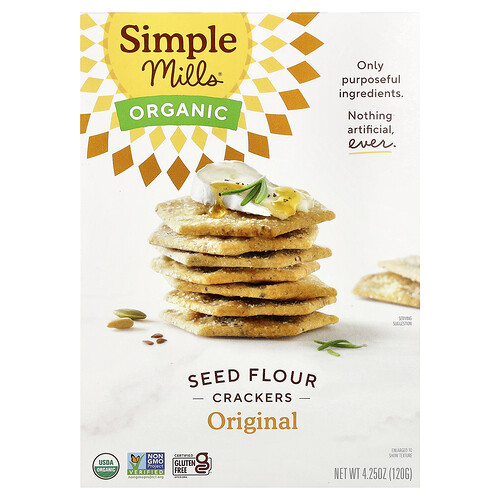 Simple Mills Organiczne krakersy z mąki pszennej oryginalne 120 g
