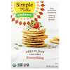 Simple Mills, Organic Seed Flour Crackers, Everything, 4.25 oz (120 g)