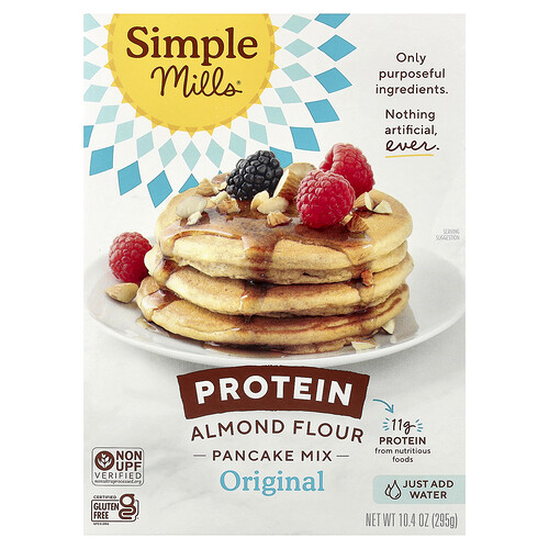 Simple Mills, Protein Almond Flour Pancake Mix, Original, 10.4 oz (295 g)