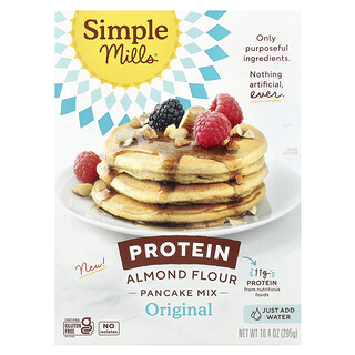 Simple Mills, Protein mandula lisztes palacsintakeverék, eredeti, 10,4 uncia (295 g)