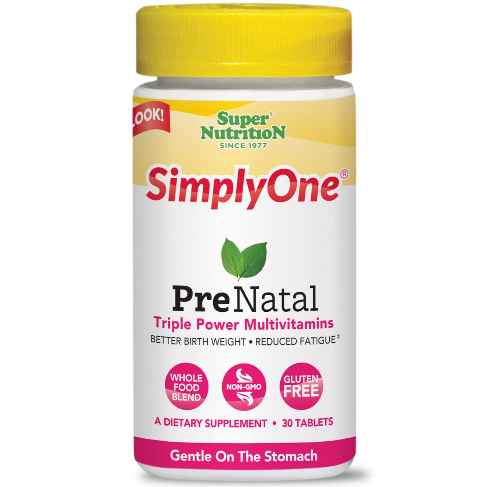 Super Nutrition, SimplyOne, PreNatal, Triple Power Multivitamins, 30 Tablets