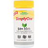 SimplyOne, мультивитаминная добавка тройного действия для мужчин старше 50 лет, 30 таблеток