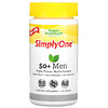 Super Nutrition, SimplyOne, Hombres mayores de 50 años, Suplemento multivitamínico de triple acción, 90 comprimidos