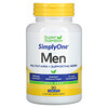 Super Nutrition, SimplyOne, Para Homens, Multivitamínico com Ervas de Reforço, Sem Ferro, 90 Comprimidos