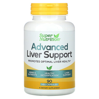 Super Nutrition, دعم الكبد المتقدم، 90 كبسولة نباتية