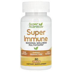 Super Immune, високоефективні мультивітаміни, мікроелементи й трави з глутатіоном для зміцнення імунітету, 60 таблеток