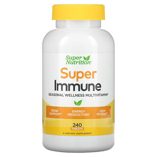 Super Nutrition, 슈퍼 이뮨, 계절 건강 지원 종합비타민, 240정